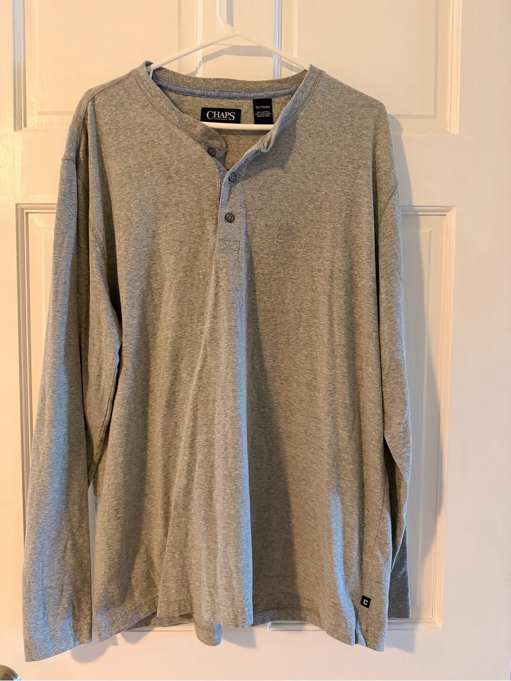 Chaps Men's Light Gray Long-Sleeve Shirt